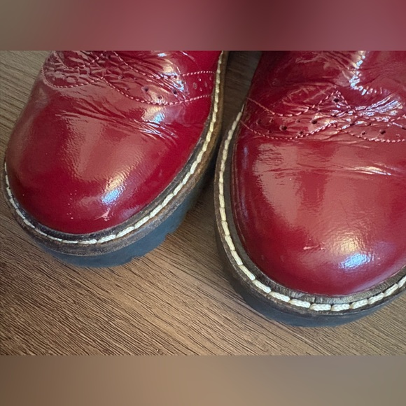 Mini Boden Chelsea Red Leather Boots size 28, US size 11 - Picture 5 of 5